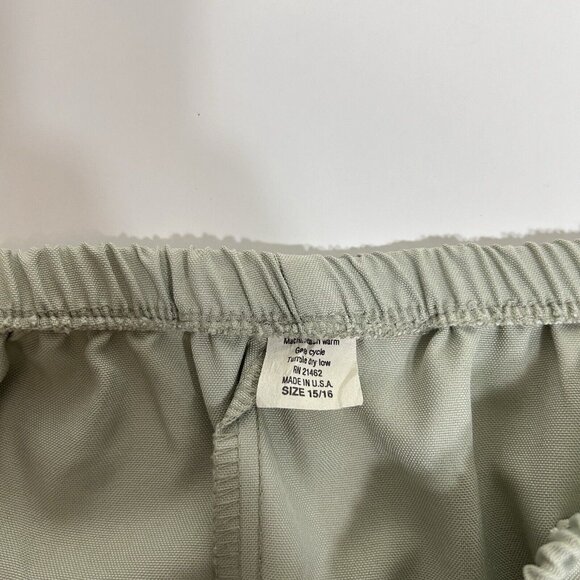 Vtg 80s Good Times Suit Size 16 2Pc Set Green Blazer Peplum Jacket & Skirt USA - Picture 9 of 10